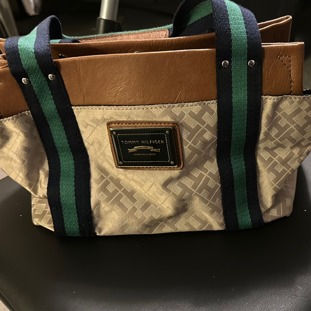 Tommy Hilfiger Tan and Brown Men's Bag